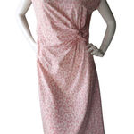 Lands' End New! Pink and White Sailboat Fit and Flare Size 1X(14W-16W) Photo 0