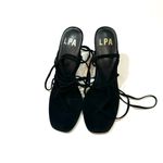 LPA Lanna sandals black suede lace up Size 9 Photo 1