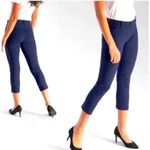 Betabrand Beta Brand Navy Blue High Rise Yoga Dress Stretch Pull On Skinny Pants Small Photo 3