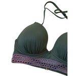 Shade & Shore Green Underwired Padded Bikini Top Women's Size 34D | 52-20 Photo 2