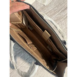 LOVEVOOK Laptop Bag Womens Navy Blue Quilted Detachable Strap Accessory Case NEW Gold Photo 4