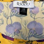 Delphi Collective Floral Sienna Top Size XS Yellow Photo 3
