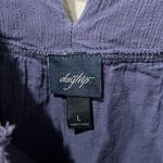 Daytrip Blue Woven Flowy Mini Dress | Large Photo 5