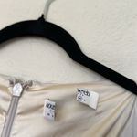 House Of CB  Laria Ecru Vegan Leather Maxi dress Cream Cocktail NWOT Size L $269‎ Photo 9