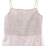 Urban Outfitters Pink Gingham Smocked Romper Photo 1