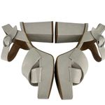 Journee Collection Womens Akeely Foam Mid Heel Platform Sandals Sz 9.5 Note Flaw Photo 6