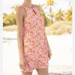 Cabana‎ Life Pink Orange Floral Sleeveless Stretch Dress Size LARGE Pockets Photo 2