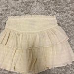 Forever 21 Cream Ruffle Skirt Photo 0