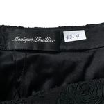 Monique Lhuillier Black Lace Floral Lined A-line Skirt Women Size 12 | 42-4 Photo 2