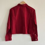 Everlane The Way-Short Shirt in Silky Cotton in Merlot, Size Medium Photo 8