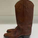 Dan Post Vintage  Exotic Lizard Cowboy Boots‎ Brown Size 6.5 Photo 0