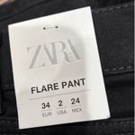 ZARA ‘The Disco Pant’ Flare Pant Black Jeans Photo 9