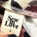 Sew in Love women’s size small short split sleeve floral print dressy casual Gray Photo 7