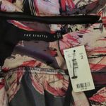 The Limited NWT  Black Floral Print Satin Halter Dress Womens Size 2 Photo 5