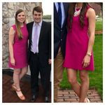 Diane Von Furstenberg  Hot Pink Carrie Sleeveless Crepe Mini Dress Size 2 Photo 7