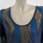 Free People  Navy Dolman Style Casual‎ Top Photo 3