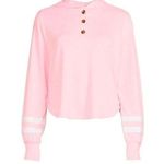 No Boundaries No Bounderies ' Junior'Henley Hooded Pull Over Sweatshirt - Large Starlight Pink Photo 0