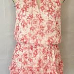 Mustard Seed  Pink Floral Ruffle Sleeveless Dress nwt size large Photo 0