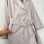 Anthropologie Maeve Patent Faux Leather Trench Coat, Size S/M Photo 7