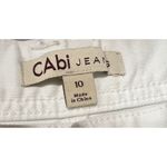 CAbi  Jeans Womens Size 10 White‎ Denim Straight Leg Casual Pants Photo 6
