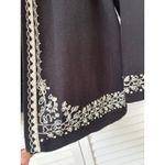 Jenny's Black Embroidered Embellished Knit Cardigan Sweater &‎ Sweater Shirt XL Photo 2