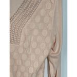 Shannon Ford New York Womens Sweater V Neck Circle Quarter Sleeve Pink Medium Pink Photo 4