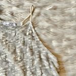 Gilli Grey Cream White Knot Flowy Swing Tank Top Sz S Photo 91