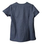 FIGS  Technical Collection Scrub Top Womens V Neck Blue Size X Small Pocket Nurse Photo 1
