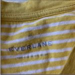 Everlane Yellow Striped Tee Shirt Dress Photo 2