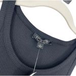 J.Crew Vintage rib high neck cutaway tank dress with poplin skirt Black XL NWT Photo 5