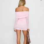 Princess Polly  - Rozalee Long Sleeve Off Shoulder Mini Dress Pink Photo 2