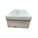 Nine West 90s Black Open Toe Leather Sole Kalyn Block Heel Shoes 7.5 M Photo 12