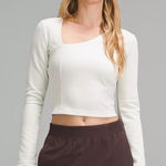 Lululemon  Ribbed Softstreme Asymmetrical Long-Sleeve Shirt size XL Photo 0