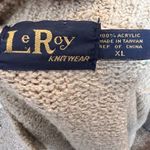 Vintage LeRoy‎ Cardigan Sweater Tan Size XL Photo 4