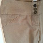 Cache Crop Gold Metallic Pant 3" Wide Waist Self Belt Stretch New $118 NWT Photo 4