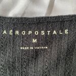 Aeropostale  women’s medium black cropped long sleeve Photo 2