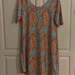 Anna Ocean NWT blue orange Dress small lightweight short‎ sleeve Photo 1