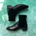 ZARA  Basic Collection Contrast Velvet Ankle Boots in Black Size EU 40 Photo 15