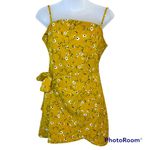 SheIn VCAY Ditsy Floral Open-Back Mock Wrap Dress Photo 1