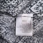 Anne Carson Sleeveless Blouse Top Black White Patterned Size L Photo 4