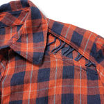 Free People Top Size Small SM Long Sleeve Button Down Shirt Plaid Open Shoulders Women's Shirt Photo 3