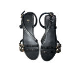 ZARA ✨ RIVET STRAP BUCKLE CASUAL SZ 40 SANDALS✨ Photo 5