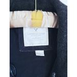 American Eagle Dark Gray Utilitarian Wool Pea Coat Medium Y2K Vintage Winter Photo 3