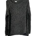 Gentle Fawn  Black Cable Knit Wool Sweater XS Photo 0