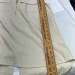 Ellen Tracy  LINEN BLEND HI/LO TOP W/TASSEL ZIPPER TANK S OATMEAL‎ COLOR PREOWNED Photo 8