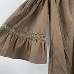 Trina Turk Castro Top Size Medium Off the Shoulder Green Textured Sample NWT Photo 9