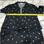 Free Assembly Belted Tiered Dress Pockets Long Sleeve Star Print Black Small Photo 6