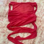 Princess Polly Hot Pink Wrap Top Photo 3