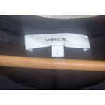 Vince Black Sleeveless Pima Cotton Maxi Waist Tie Dress L Minimal Capsule Luxury Photo 7