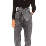 BLANK NYC NEW When in Rome Denim High Rise Paper Bag Waist Black Cropped Jeans 26 Photo 6